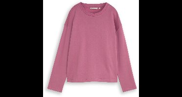 Tom Tailor Denim - Basic katoenen sweatshirt - Maat M - dusty berry