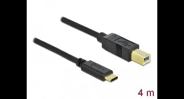 Delock USB 2.0 cable Type-C to Type-B 4 m