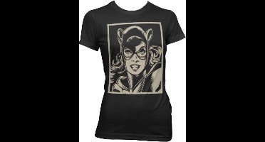 DC Comics Batman Dames Tshirt -M- Catwoman Zwart