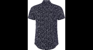 Carisma Blauw Overhemd Korte Mouw Met Wit Motief 9173 - M
