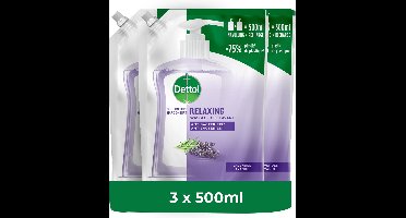 Dettol Refill Relaxing Lavender 500ML - 3 Stuks - Voordeelverpakking