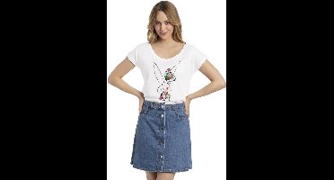 Peter Pan Tinker Bell - Flower Power Dames T-shirt - wit - XXL