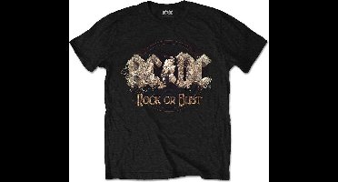 AC/DC Heren Tshirt -XL- Rock Or Bust Zwart