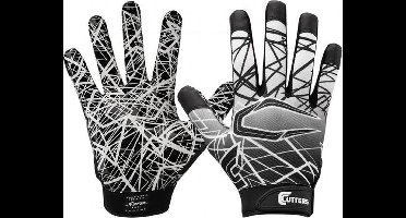 Cutters - Rugby - Handschoenen - NFL - American Football - S150 - Zwart - X-Large