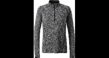 James and Nicholson Dames/dames Sport Top met lange mouwen (Zwart gemêleerd/zwart)