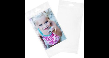 Headerbags 11,1x16,5cm Hersluitbaar en Kristalhelder (100 stuks)