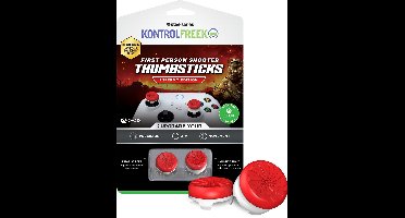 KontrolFreek FPS Inferno Thumbsticks - Rood/Wit (Xbox)