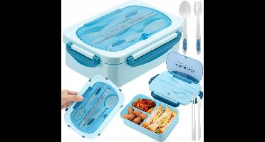 Pingyang Rongrong - Lunchbox - Blauw - Multifunctioneel - Met Snelkoppelingen