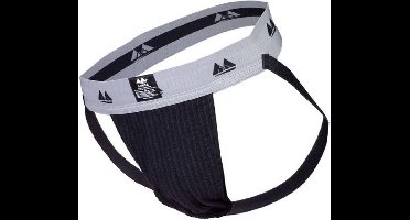 MM Sports Original Edition Swimmer/Jogger Jockstrap 2 inch Black - MAAT M - Heren Ondergoed - Jockstrap voor Man - Mannen Jock