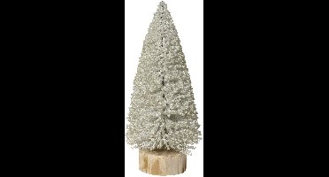 Kaemingk decoratieboom wit parelmoer glitter 32 cm