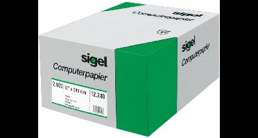 Sigel computerpapier kettingformulier, A5, blanco, 2.000 vel