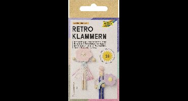 Wasknijper folia retro pak 10 stuks