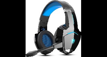 PHOINIKAS G9000 BT Bluetooth Laptop Gaming headset met microfoon Over-ear Koptelefoon -Zwart blauw