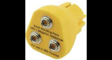Quadrios ESD-aardingsstekker Drukknop 10 mm