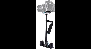 Puluz S60T 60cm Koolstofvezel Handheld Stabilisator voor DSLR Camera DV (zwart)