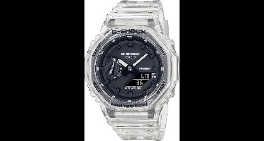 G-Shock GA-2100SKE-7AER horloge transparant zwarte wijzerplaat