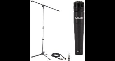 SubZero Dynamische Instrumentmicrofoon met Kabel en Microfoonstandaard