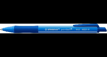 Balpen stabilo pointball colorful blauw | 10 stuks