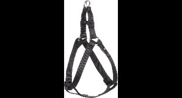 Flamingo Ziggi Step&go - Harnas Honden - Harnas Step&go Ziggi Zwart Xs 20-35cm 10mm - 1st - 124453 - 1st