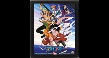 Pyramid International One Piece 3D Lenticular Poster Straw Hat Pirates Assault 26 x 20 cm Poster & Wallscrolls