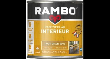 Rambo Pantserlak Interieur - Transparant Zijdeglans - Houtnerf Zichtbaar - Puur Eiken - 0.75L