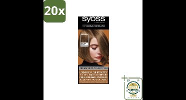 20 x Syoss - Haarverf - Pantone 6-66 Roasted Pecan - 1 Haarkleuring - Grootverpakking - Haarverf - Pantone 6-66 Roasted Pecan - Permanent Haarverf - Haarverf Salon - Haarverf Keratine