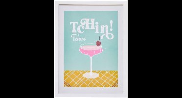 Ingelijste poster in pop-stijl CHERI
