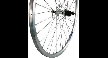 Roland achterwiel 28 uitval cass 8v Alu V-profil zilver