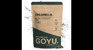 GOYU Chlorella 3000 mg per dagdosering Biologisch 300 Tabletten - Algen - Spirulina tabletten - Chlorophyll - Vegan - Zonder toevoegingen - Lab getest - 75 dagen per zakje