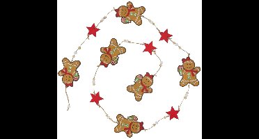 Houten peperkoek-slinger, 1,8 m lang