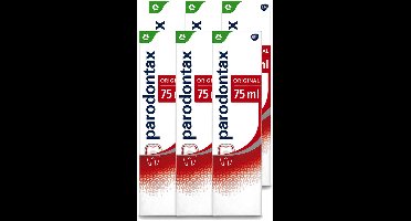 6 x Parodontax - Tandpasta - Original - 75ml - Voordeelverpakking - 6 stuks