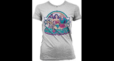DC Comics Girlpower Girly T-shirt voor dames, witite