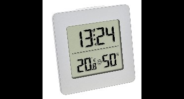 TFA Dostmann digitaal weerstation - zilver - kunststof - hygrometer - thermometer - voor binnen