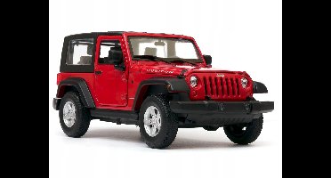 Welly Jeep Wrangler 1:24 modelauto, rood