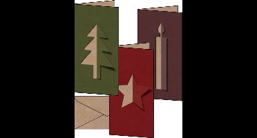 Kerstkaarten Sigel incl. - envelop kraftliner -