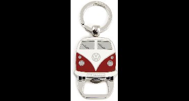 BRISA VW Collection - Volkswagen sleutelhanger-ring sleutelaccessoire sleutelhouder met bierflesopener in T1 Bulli Bus-design (blauw)