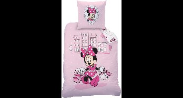 Disney Minnie Mouse Dekbedovertrek Shopping - Eenpersoons - 140 x 200 cm - Katoen