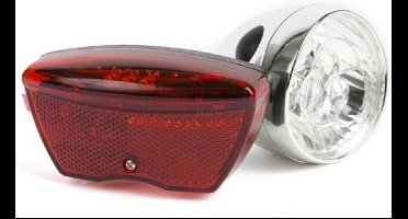 IKZI retro koplamp + achterlicht 3 led