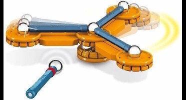 Geomag Mechanics Blauw/oranje 28-delig