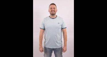 Fred Perry t-shirt lichtblauw