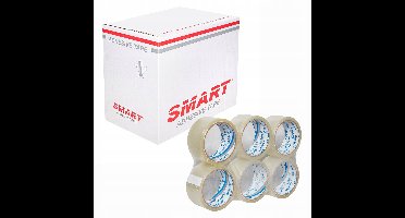 Smart Pakkingstape Transparant 48mm x 45m - Set van 36 rollen