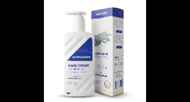 Hypogeen Handcrème - Voor droge handen en gevoelige huid - Snel absorberend, hydraterend en voedend - Beschermt tegen uitdroging, psoriasis en eczeem - Vrij van parfum en kleurstoffen - Met squalaan & melkzuur - Hypoallergeen, pH-neutraal - 300 ml