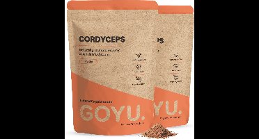 GOYU Cordyceps Poeder Biologisch Combideal 2x 60 gram - Paddenstoel paddenstoelen – Vegan - Zonder toevoegingen - Lab getest - 30 dagen voorraad per zakje