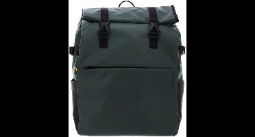 MANDARINA DUCK laptop rugzak rugzak met laptopvak Eco Coated Backpack Deep Green donkergroen