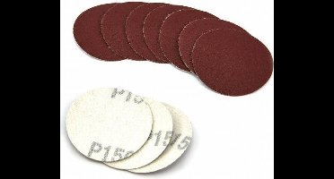 20 Delige set 50 mm Schuurschijfjes met Klittenband K100