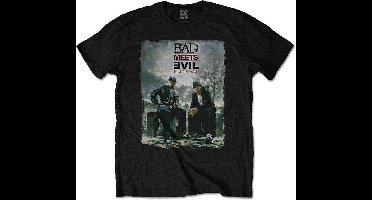 Bad Meets Evil - Burnt Heren T-shirt - L - Zwart