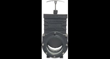 Mega Schuifafsluiter PVC-U 90 mm lijmmof 1,5bar grijs
