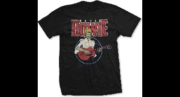 David Bowie - Acoustic Bootleg Heren T-shirt - XL - Zwart