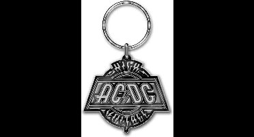 AC/DC - High Voltage Sleutelhanger - Zwart/Zilverkleurig