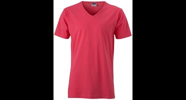 Daiber Heren Slim Fit V Hals T-Shirt (Lichte bes)